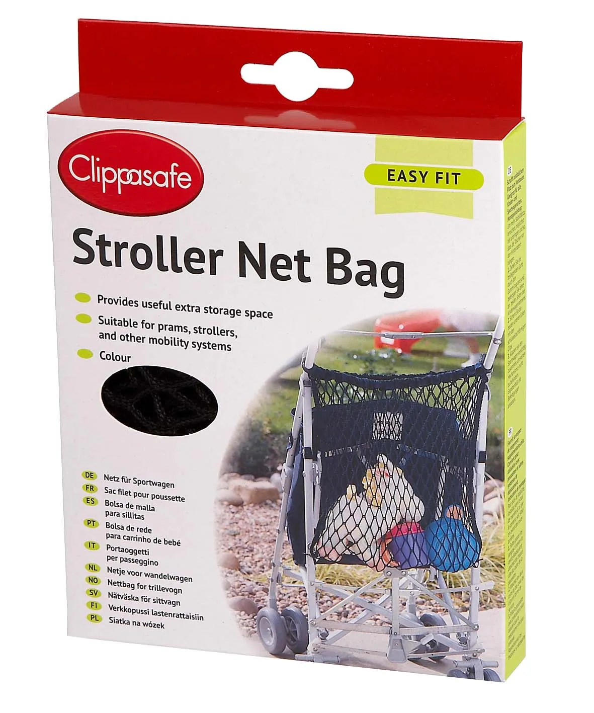 Clippasafe Stroller Net Bag Black