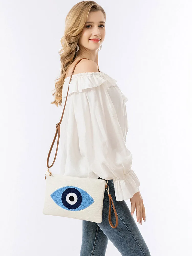 Clutch Bag with Detachable Shoulder Strap