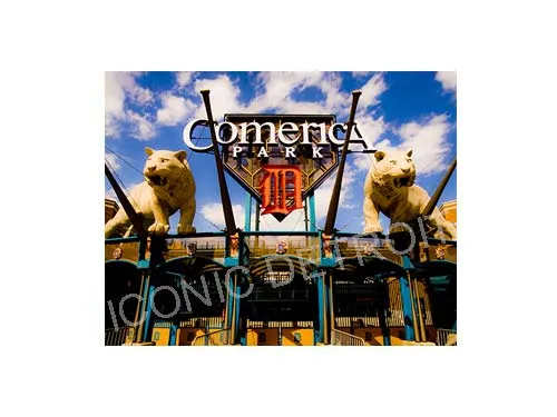 Comerica Park Entrance Luster or Canvas Print $35 - $430