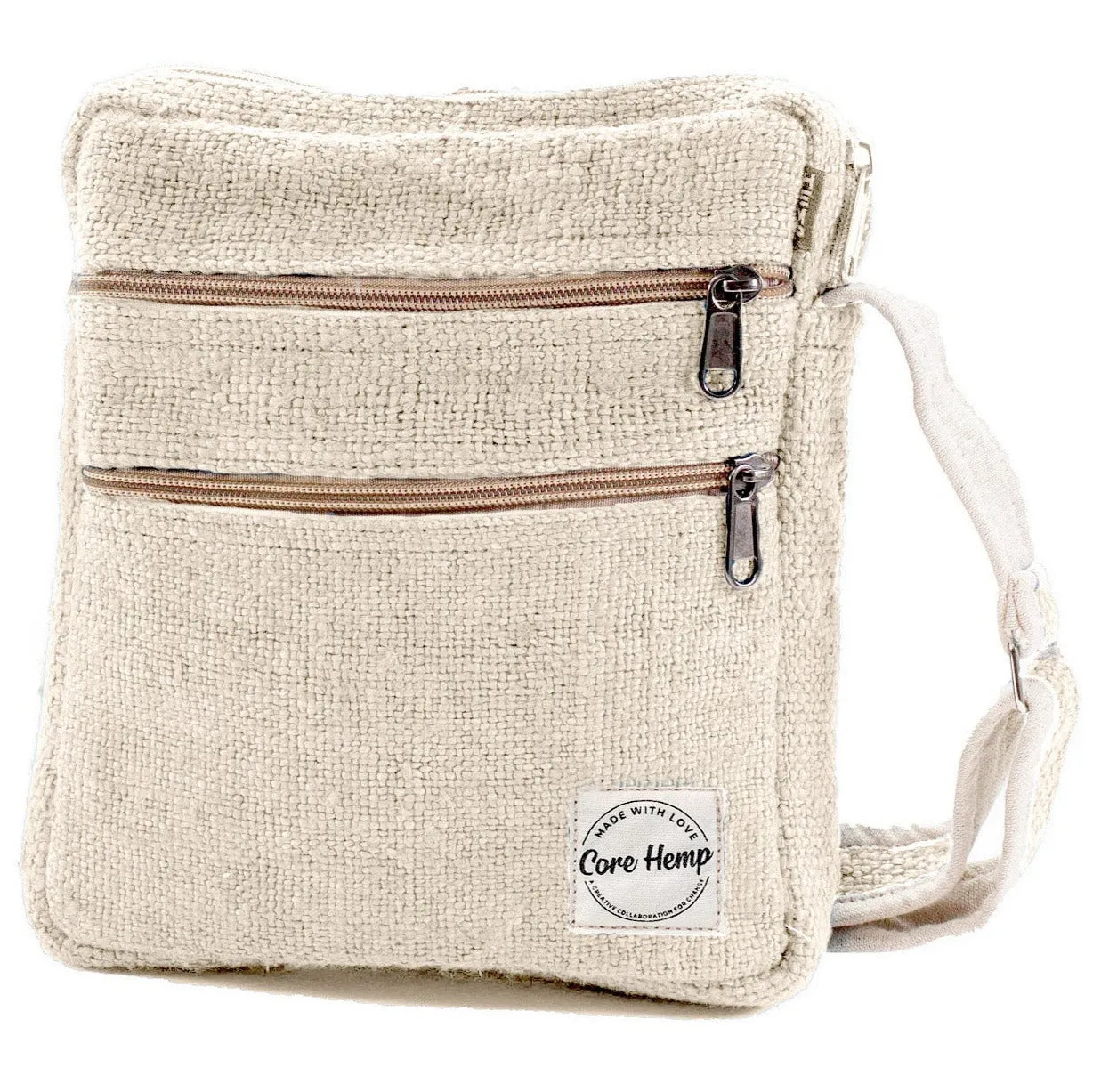 Core Hemp Multi Pocket Crossbody Purse - Bodhi