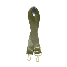 Crossbody Purse Strap - Olive Green and Gold