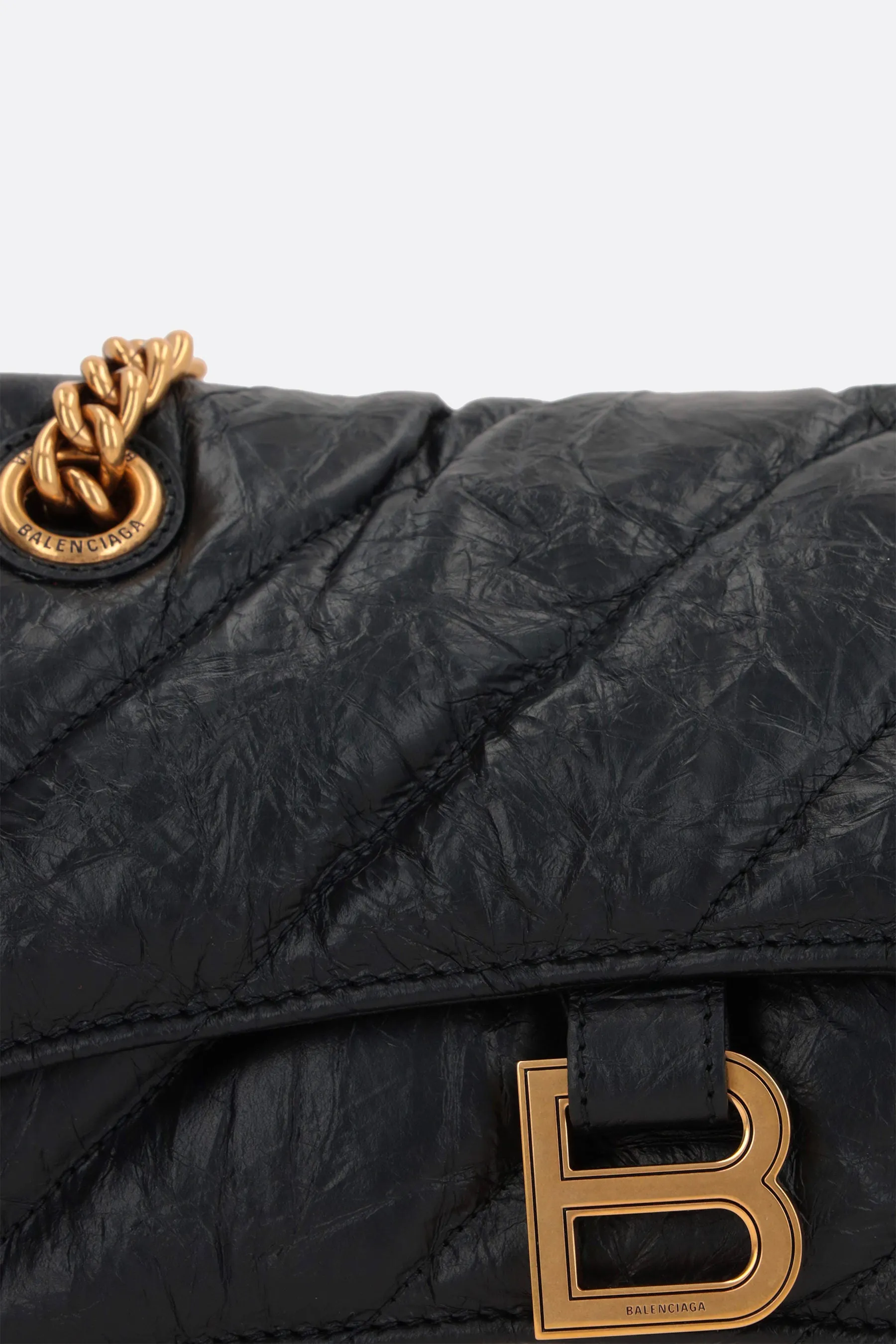 Crush small quilted leather chain bag