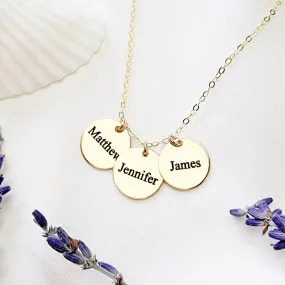 Custom Kids Name Necklace - Personalized Mommy Necklace - CG480N. Starts at