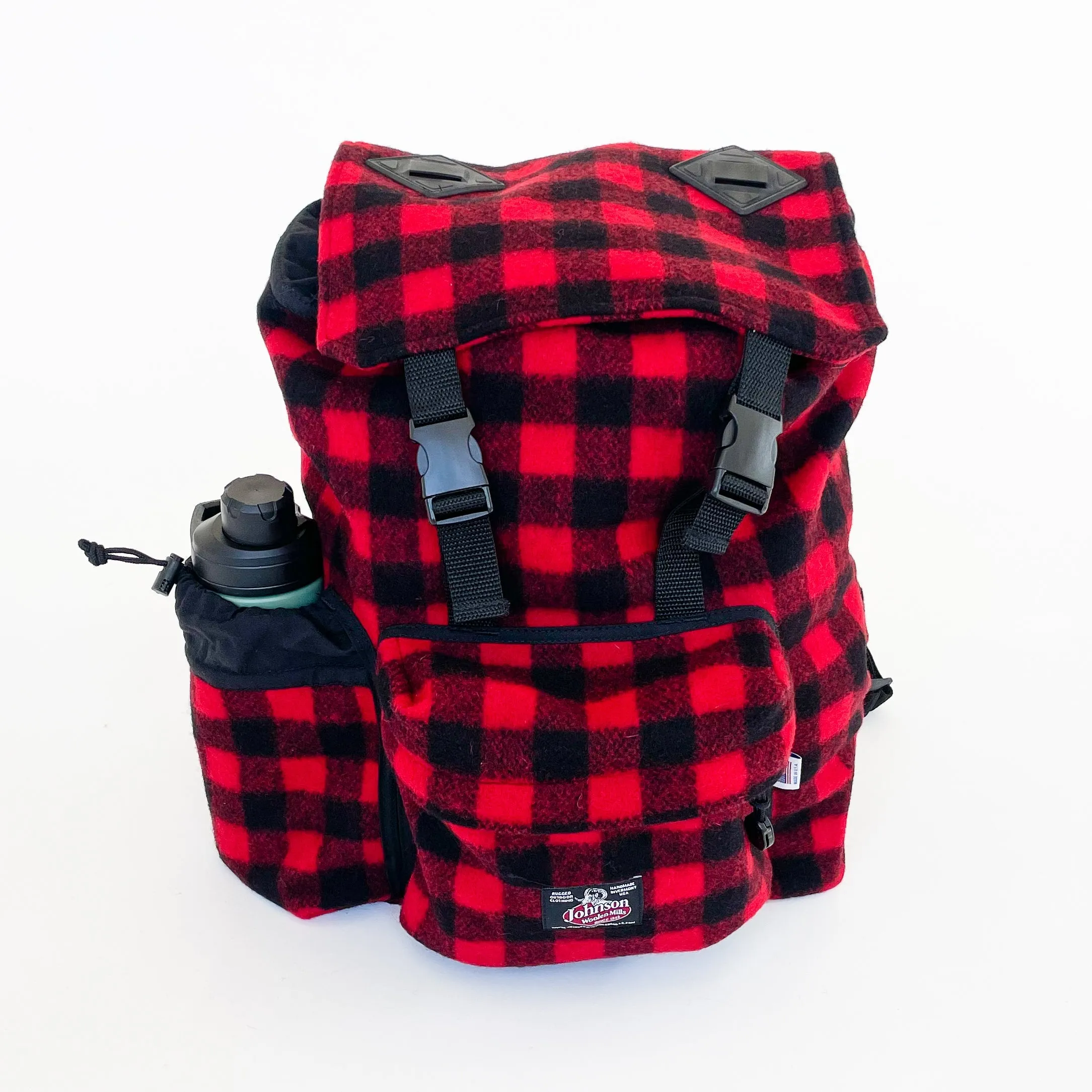 Day Pack - Red Black Buffalo