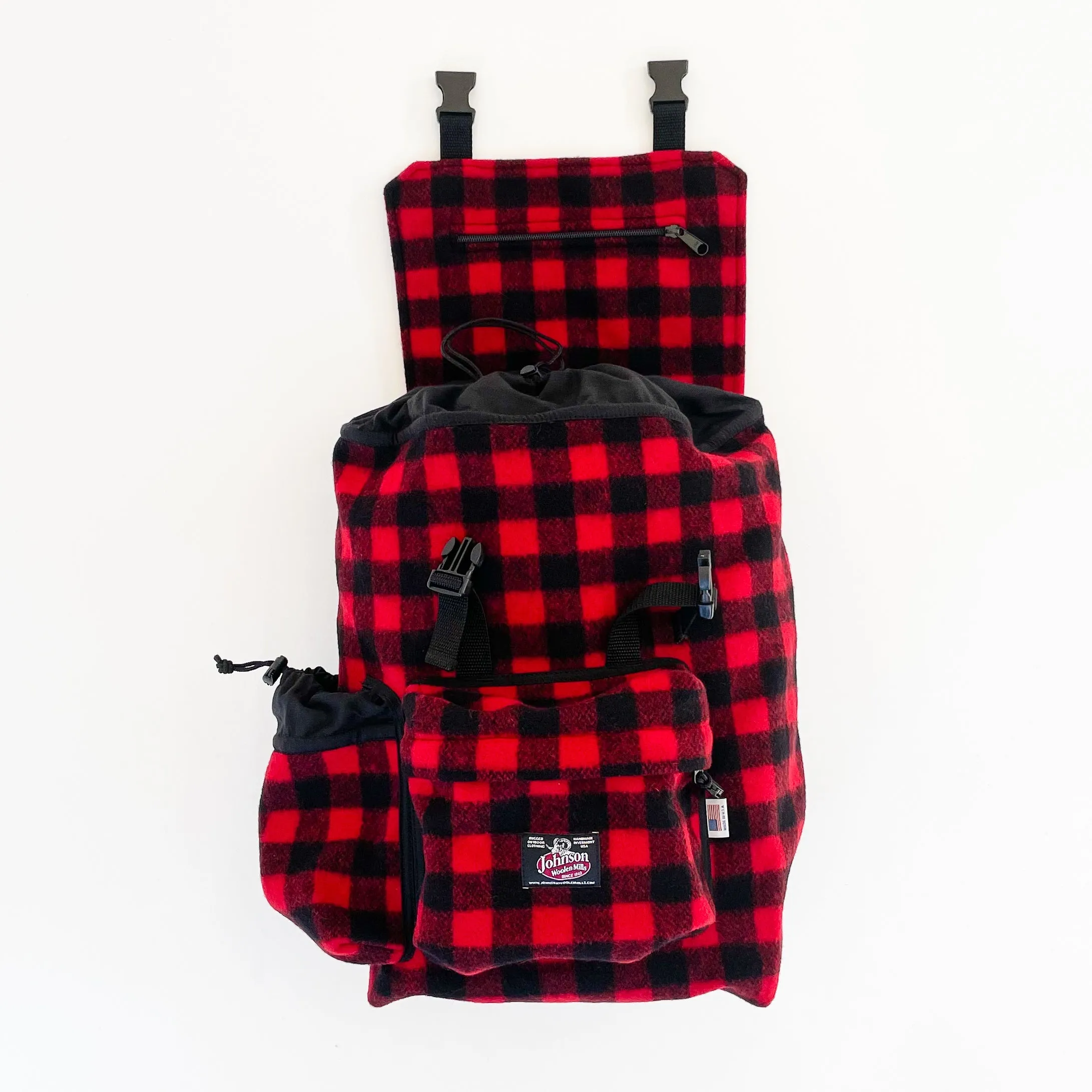 Day Pack - Red Black Buffalo