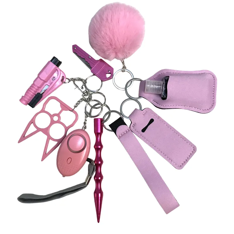 Defensive Weapons 10-Piece Self Defense Keychain Set