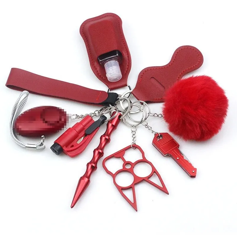 Defensive Weapons 10-Piece Self Defense Keychain Set