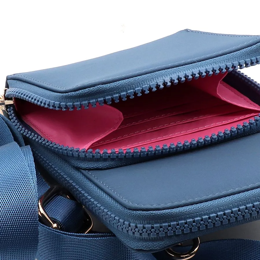 Denim Recycled Nylon Phone Bag