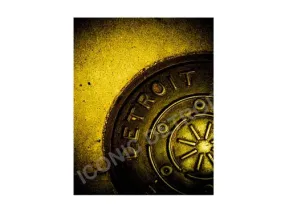 Detroit Manhole Cover Luster or Canvas Print $35 - $430