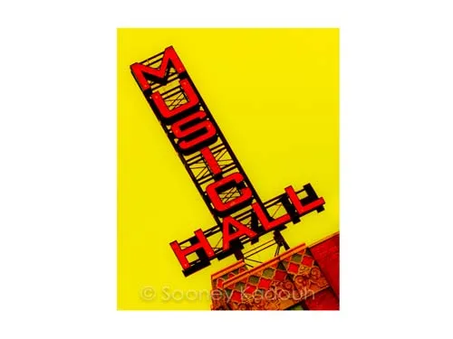 Detroit Music Hall Luster or Canvas Print $35 - $430