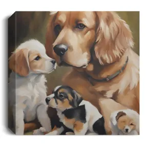 Dog & Pups Collection | Canvas Wall Art