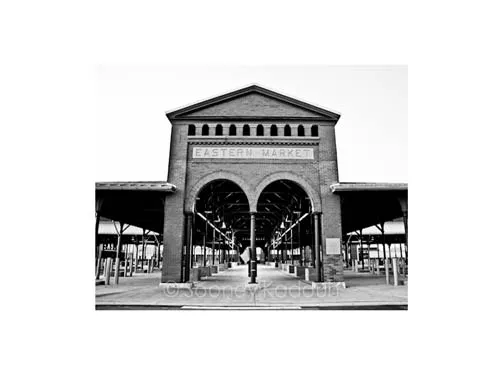 Eastern Market Black and White Luster or Canvas Print $35 - $430