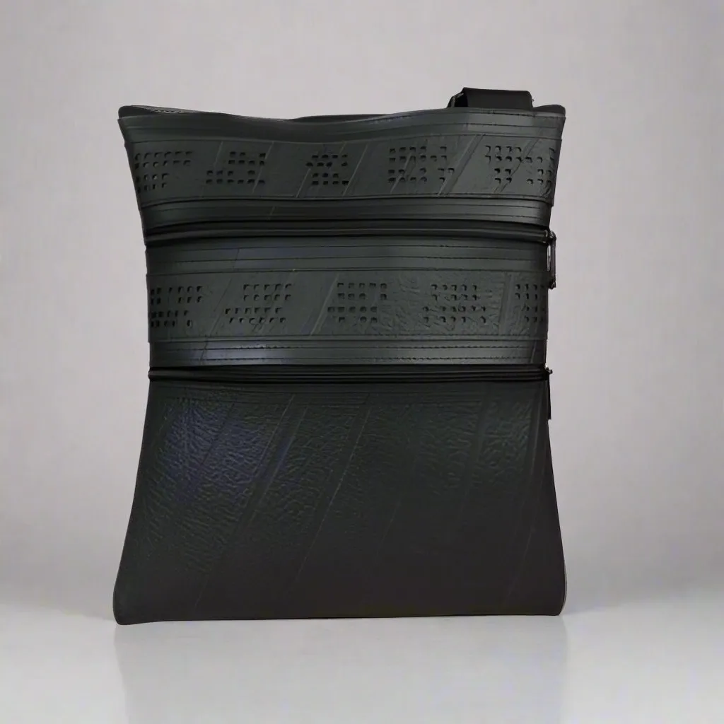 Eco-Friendly and Vegan Recycled Rubber Handcrafted Handbag