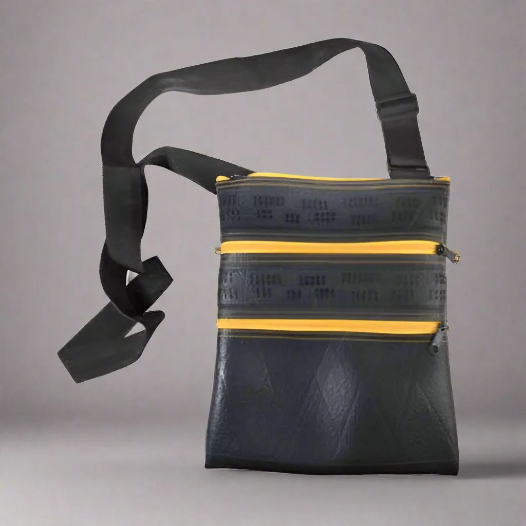 Eco-Friendly and Vegan Recycled Rubber Handcrafted Handbag