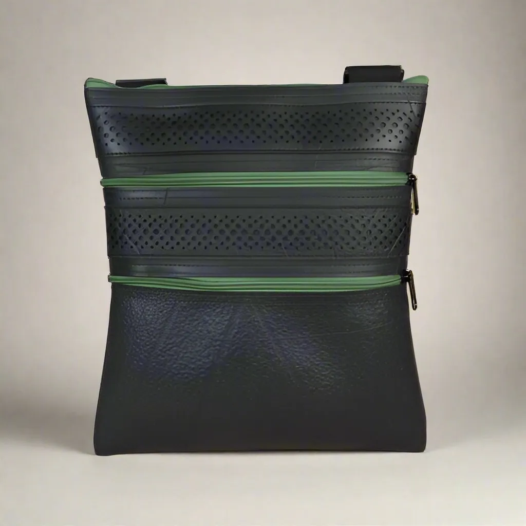 Eco-Friendly and Vegan Recycled Rubber Handcrafted Handbag