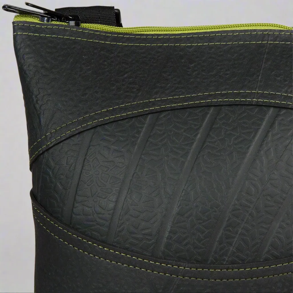 Eco-Friendly and Vegan Recycled Rubber Handcrafted Handbag