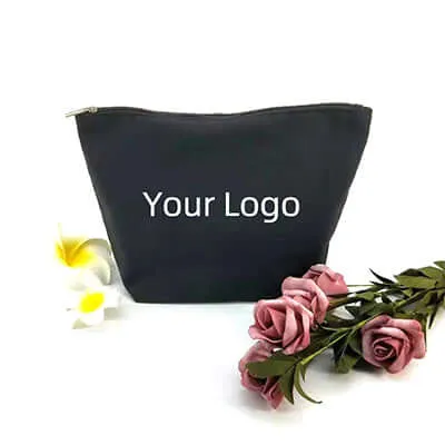 Eco-friendly Stand Up Canvas Zipper Pouch