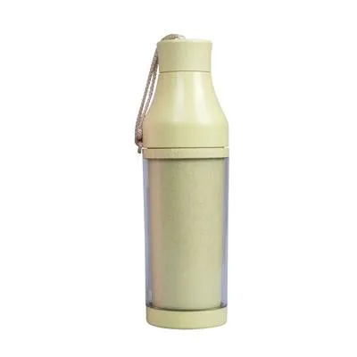 Eco Friendly Wheat Straw Double Wall Bottle