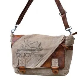 Enjoy The Ride Airplane Messenger Bag