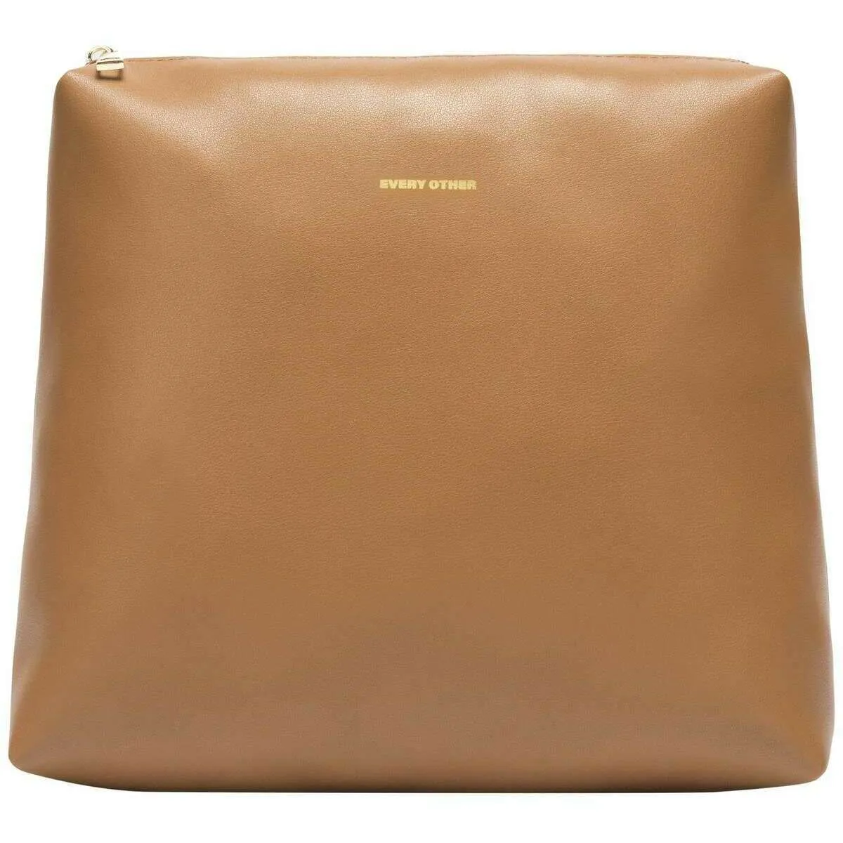 Every Other V Twin Pocket Tote Bag - Tan