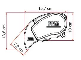 Fiamma F80S 320 Top Mount Awning-Manual-144"