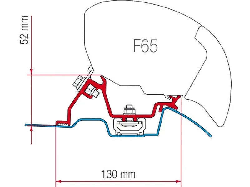 Fiamma F80S 320 Top Mount Awning-Manual-144"