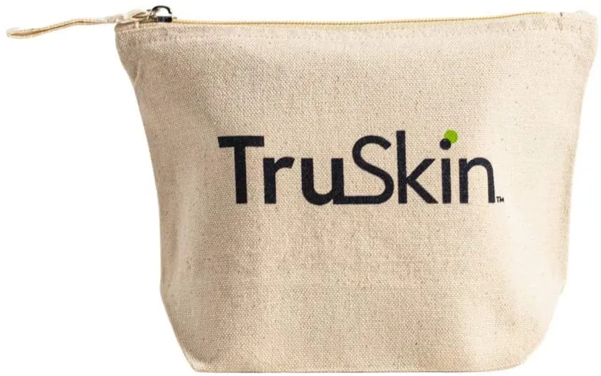 Free TruSkin 100% Organic Cotton Zippered Pouch/Cosmetic Bag