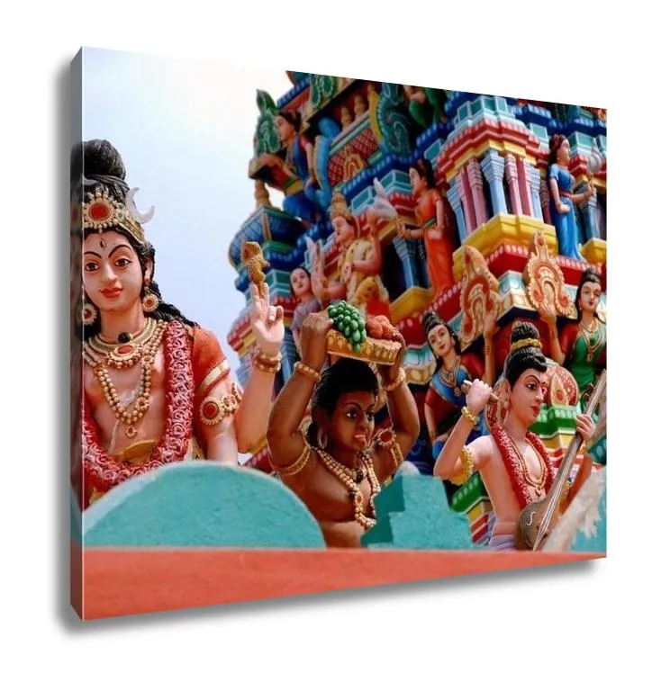 Gallery Wrapped Canvas, Georgetownmalaysia Hindu Temple