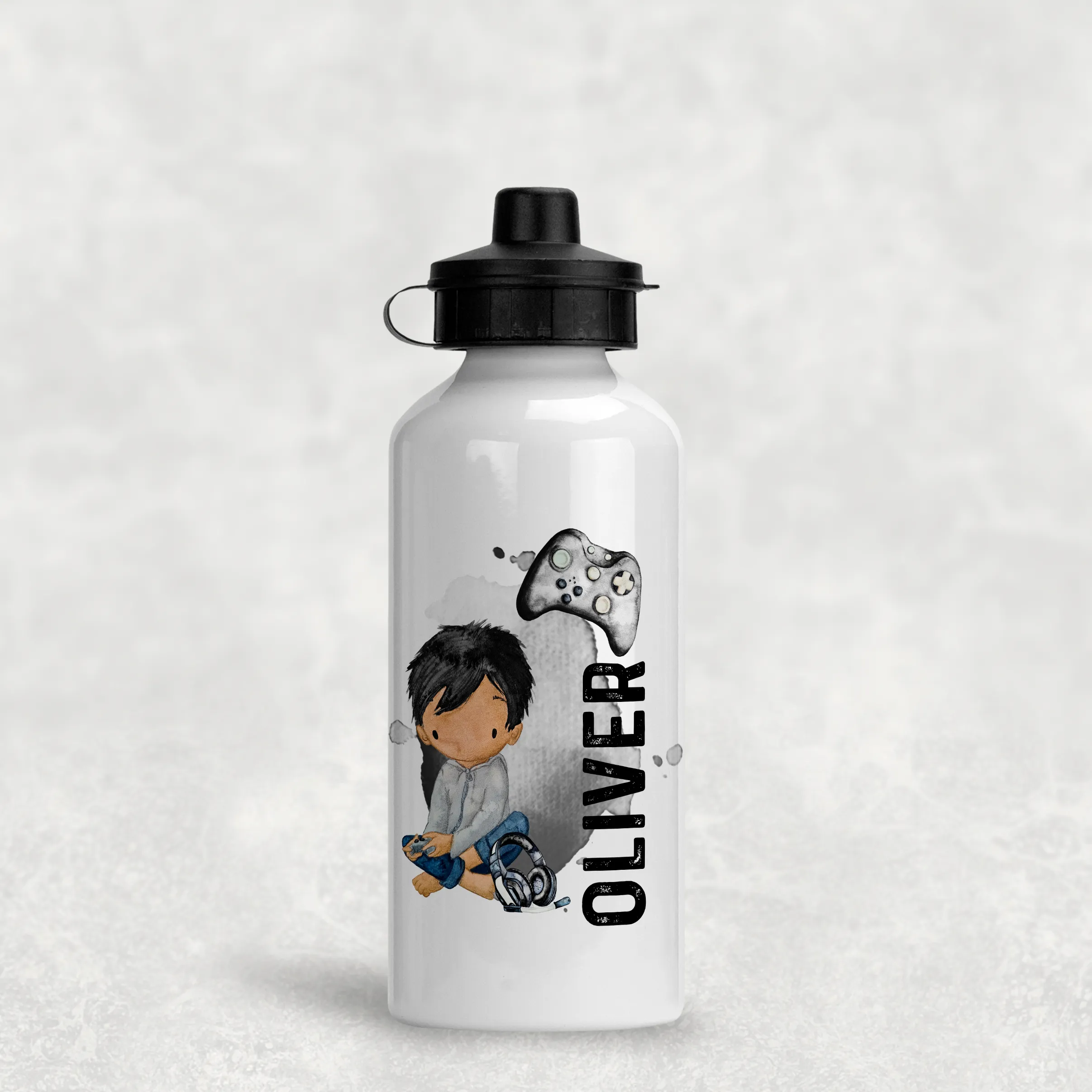 Gamer Character Personalised Water Bottle - 400/600ml