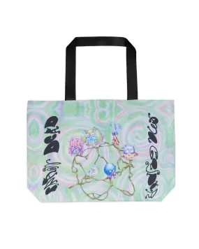 Gaspar Twig Friends Tote - Green