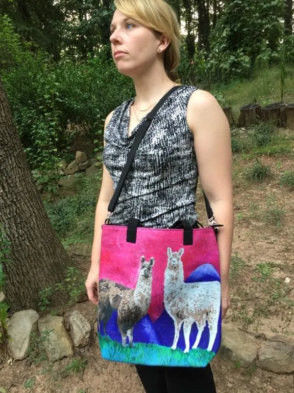 Giraffe Canvas Shoulder Bag - Full Circle