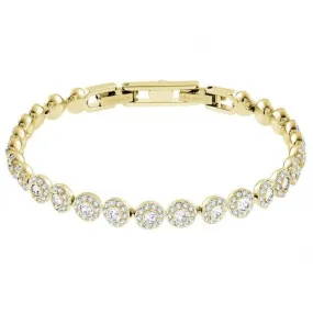 Gold-tone Una Angelic Round Cut Tennis Bracelet 5505469