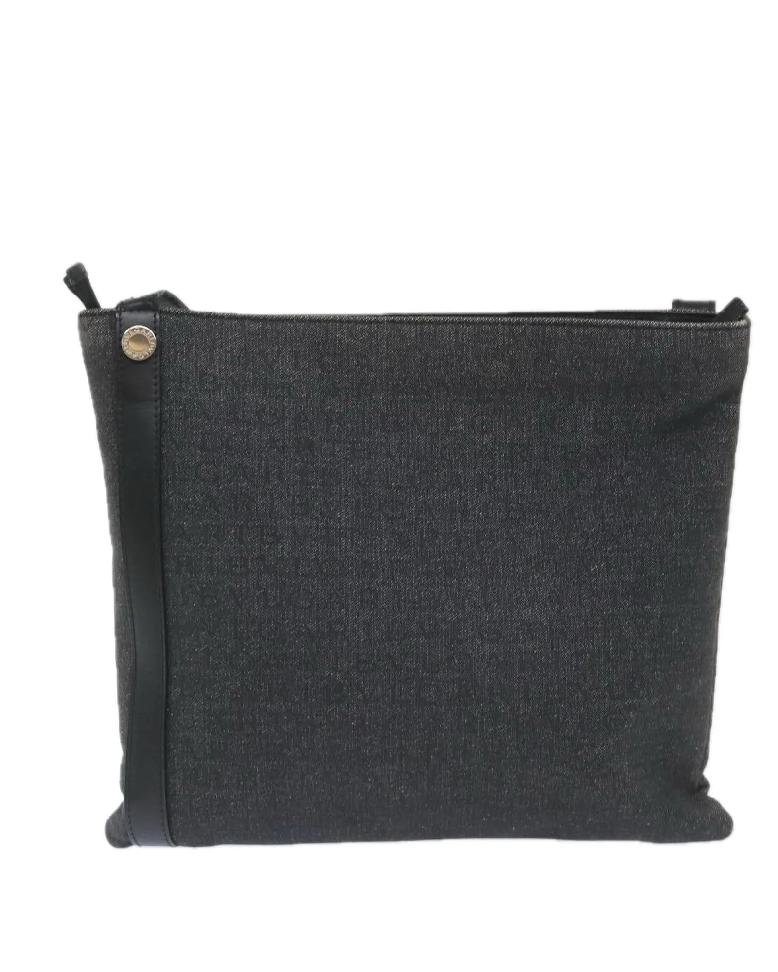 Gray Canvas Shoulder Bag