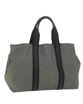 Gray Canvas Tote Bag with Dust Bag - Italian Made