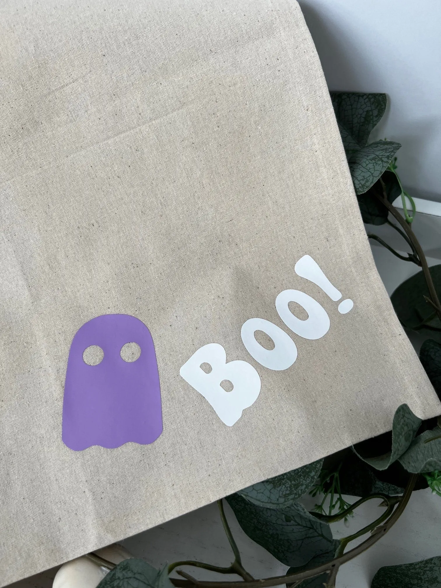 Halloween Ghost Trick or Treat Reusable Tote Bag