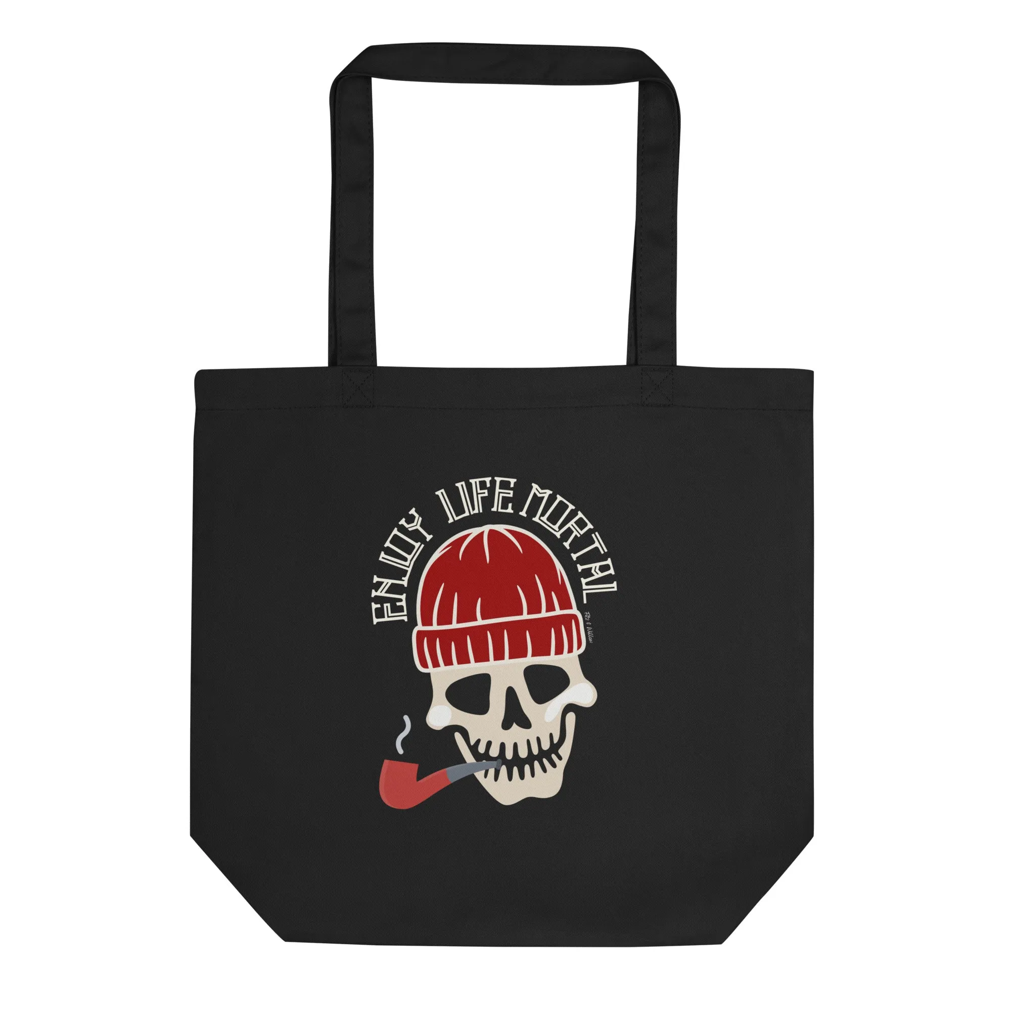 Halloween Skull Tote: Eat, Drink & Be Scary Vegan Bag