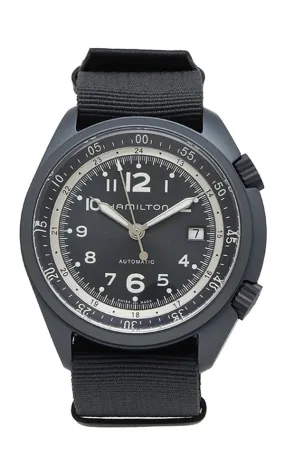 Hamilton Khaki Aviation Pilot Pioneer Automatic Blue Aluminum Canvas Strap Men’s Watch Date H80495845