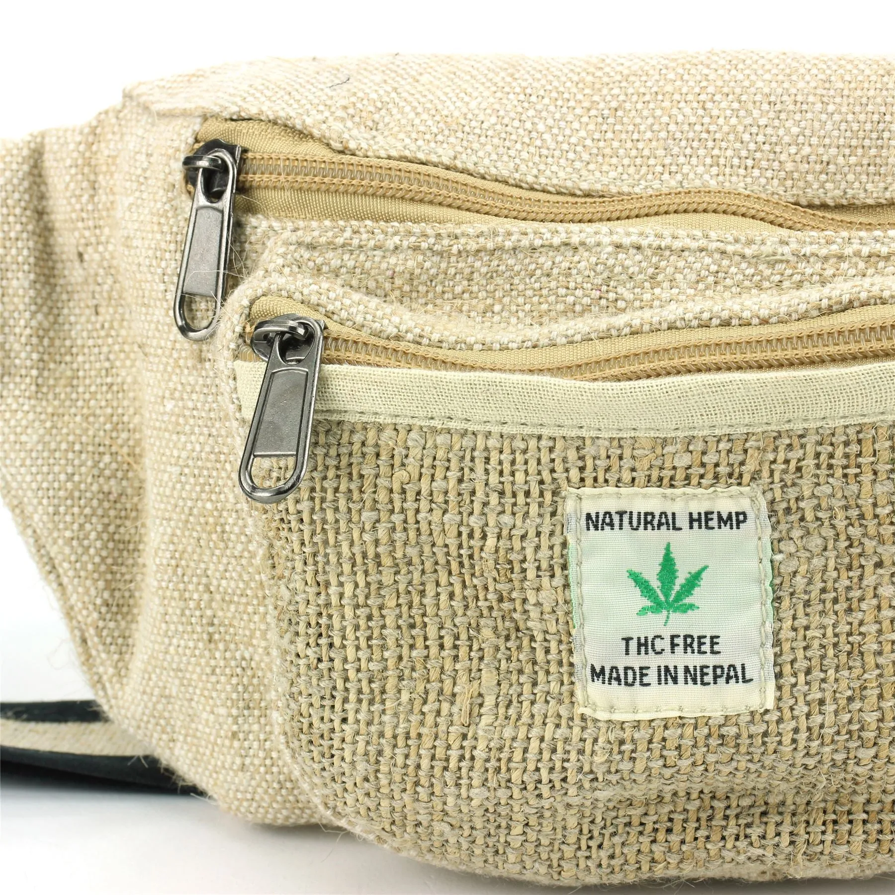 Handmade Natural Hemp Bag - Bumbag