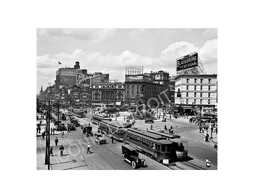 Historic Campus Martius Black and White Luster or Canvas Print $35 - $430