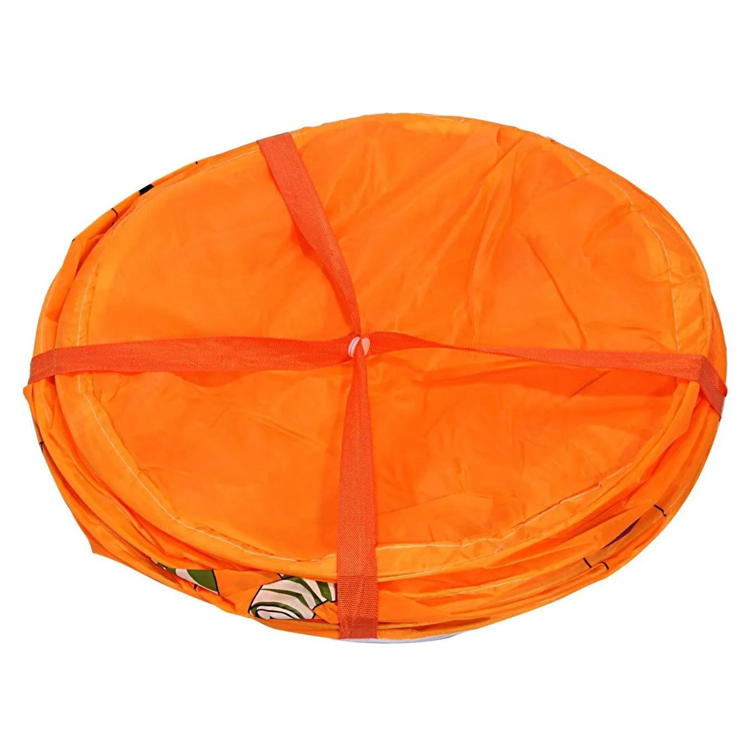 HOKIPO Foldable Cloth Pop Up Laundry Bag Hamper, 50-Ltr - Orange