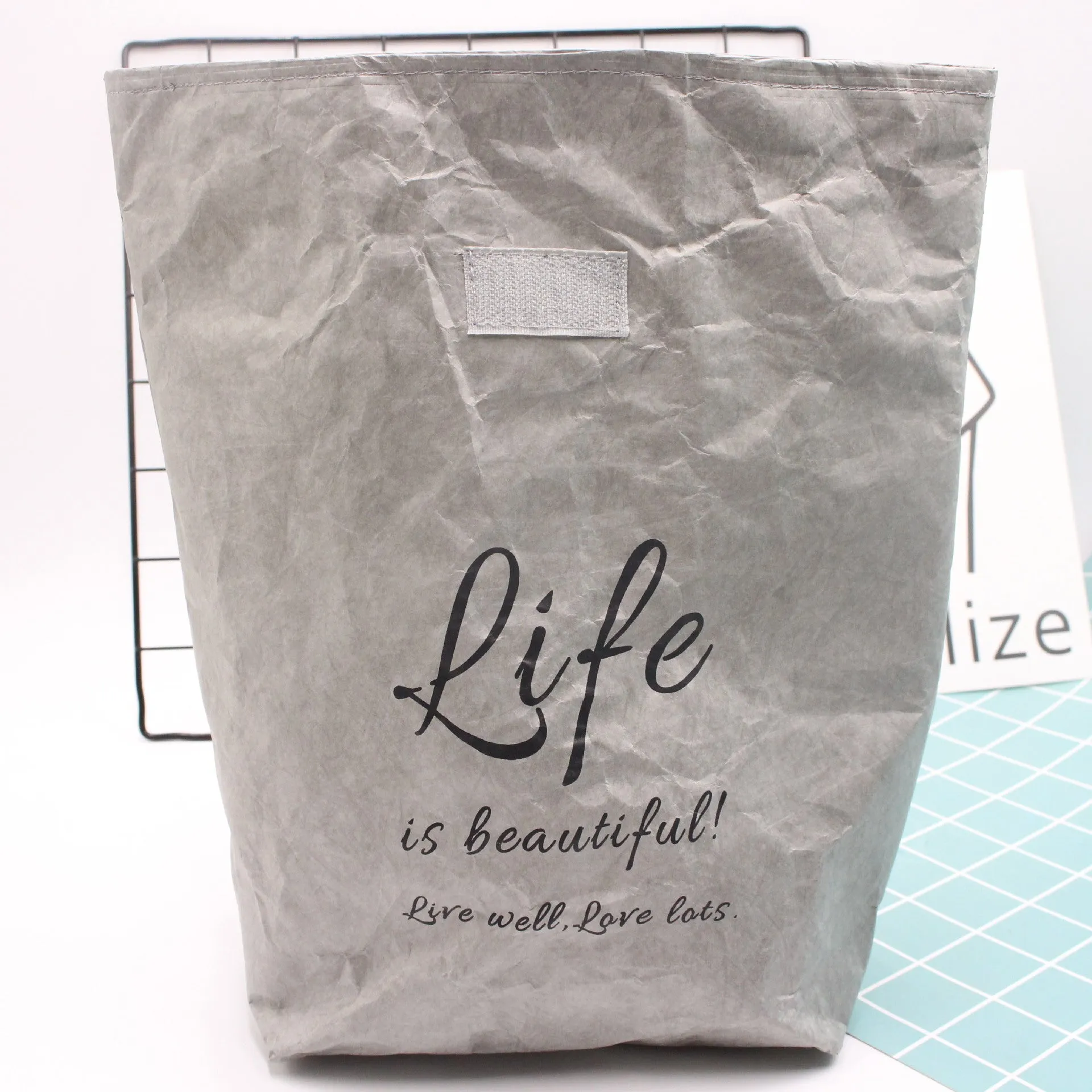 Ice Pack Kraft Paper Lunch Bag Environmentally Friendly And Degradable Tyvek Aluminum Film Lunch Box Bag Thermal Bag