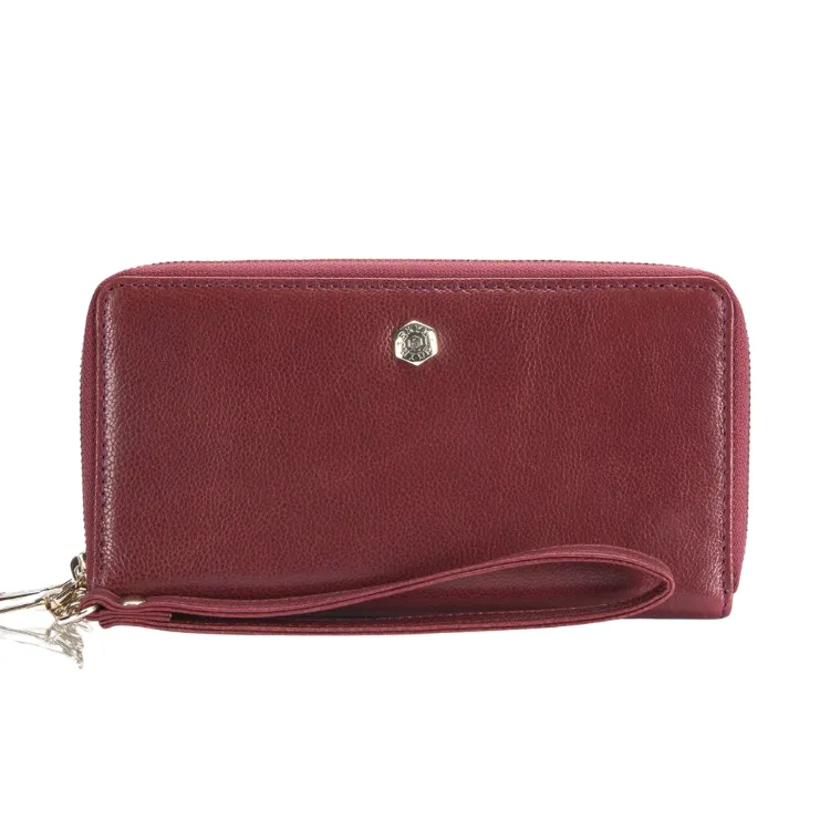 Jekyll & Hide Double Zip Wristlet Purse - Red