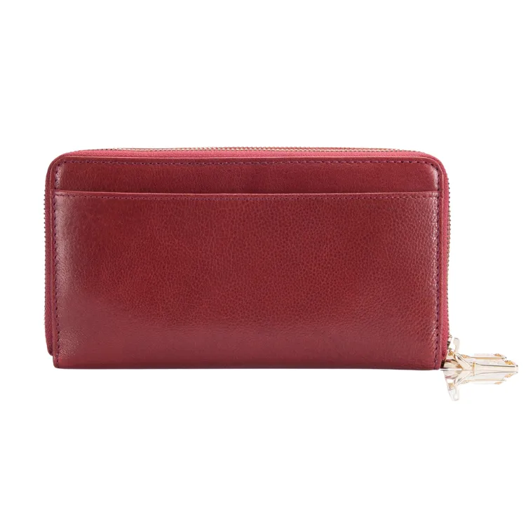 Jekyll & Hide Double Zip Wristlet Purse - Red