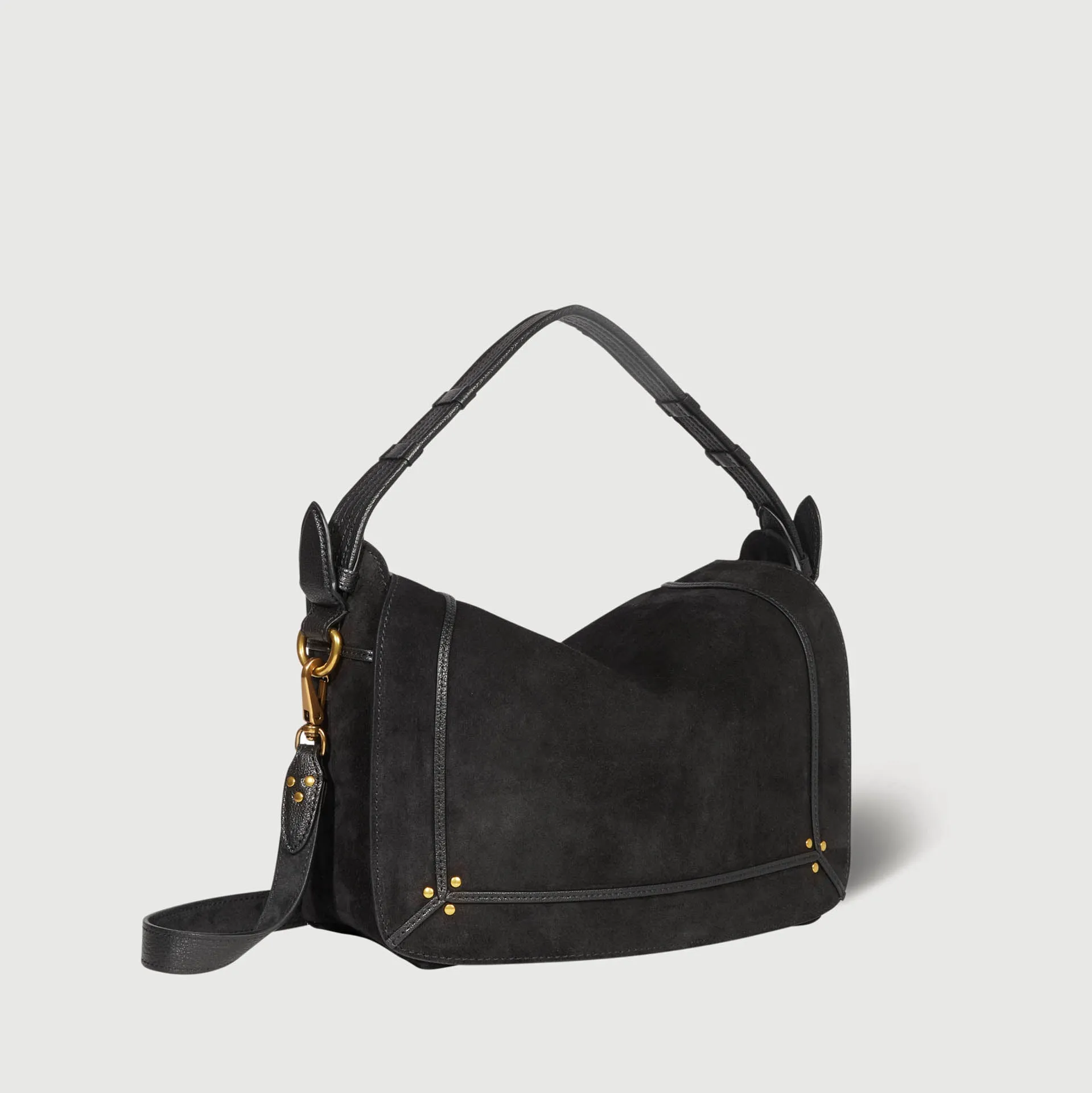 JEROME DREYFUSS SHOULDER BAG PEPITO M CR BLACK