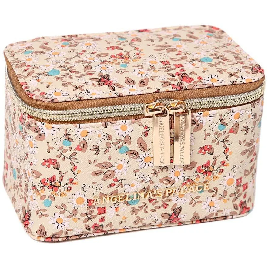 Jewelry Organizer Case Blossom Tan