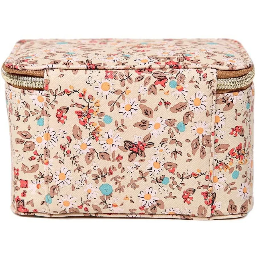 Jewelry Organizer Case Blossom Tan