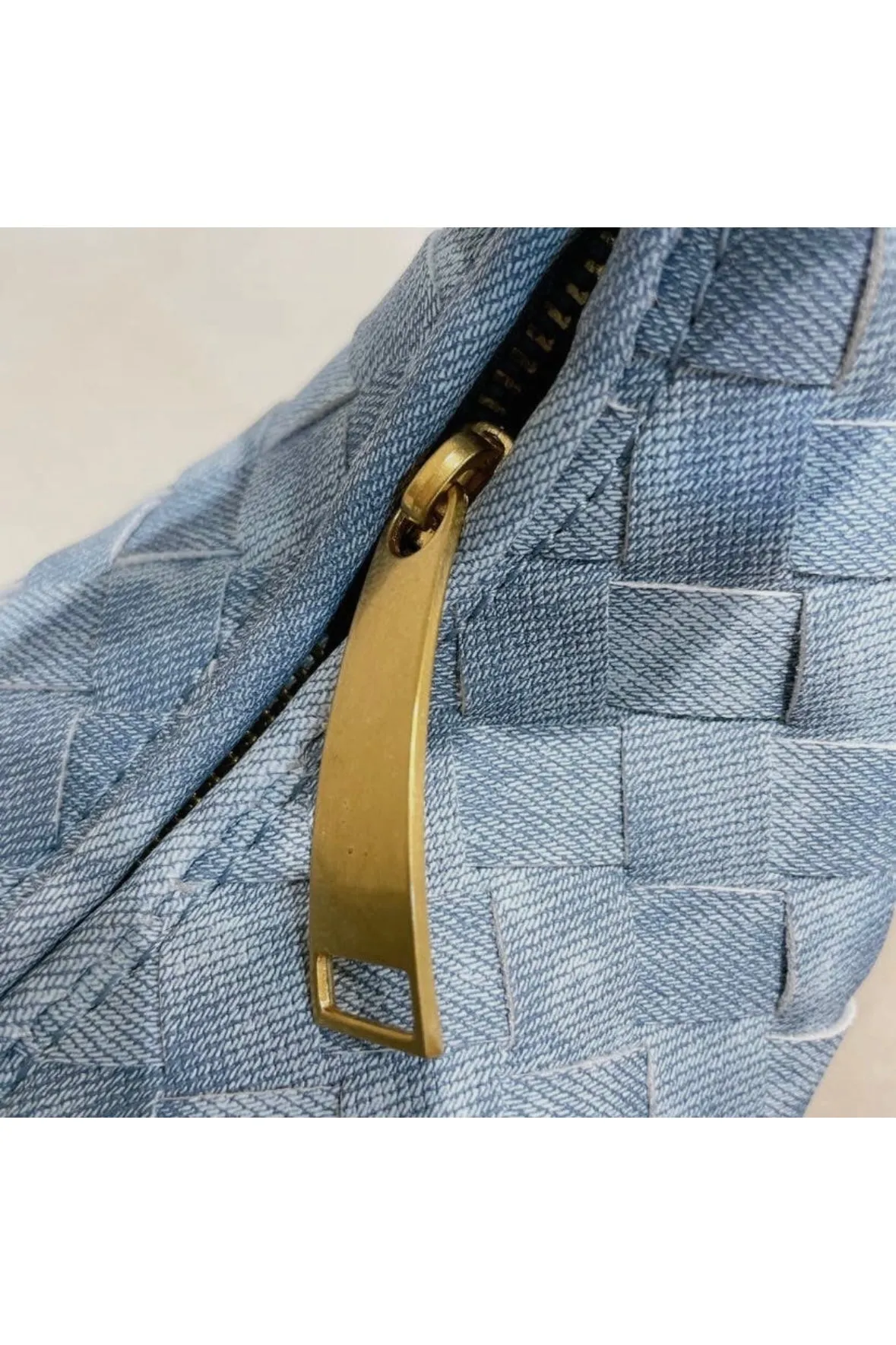 JODIE MEDIUM DENIM KNOT BAG