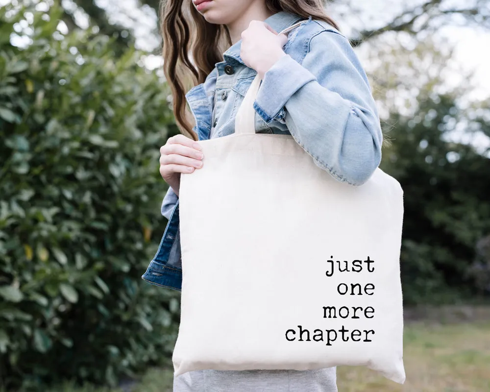 Just One More Chapter Book Tote Bag