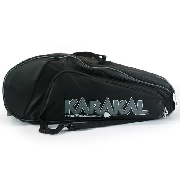 Karakal Pro Tour 2.1 Match 4 Racket Bag Comfortable Shoulder Straps White