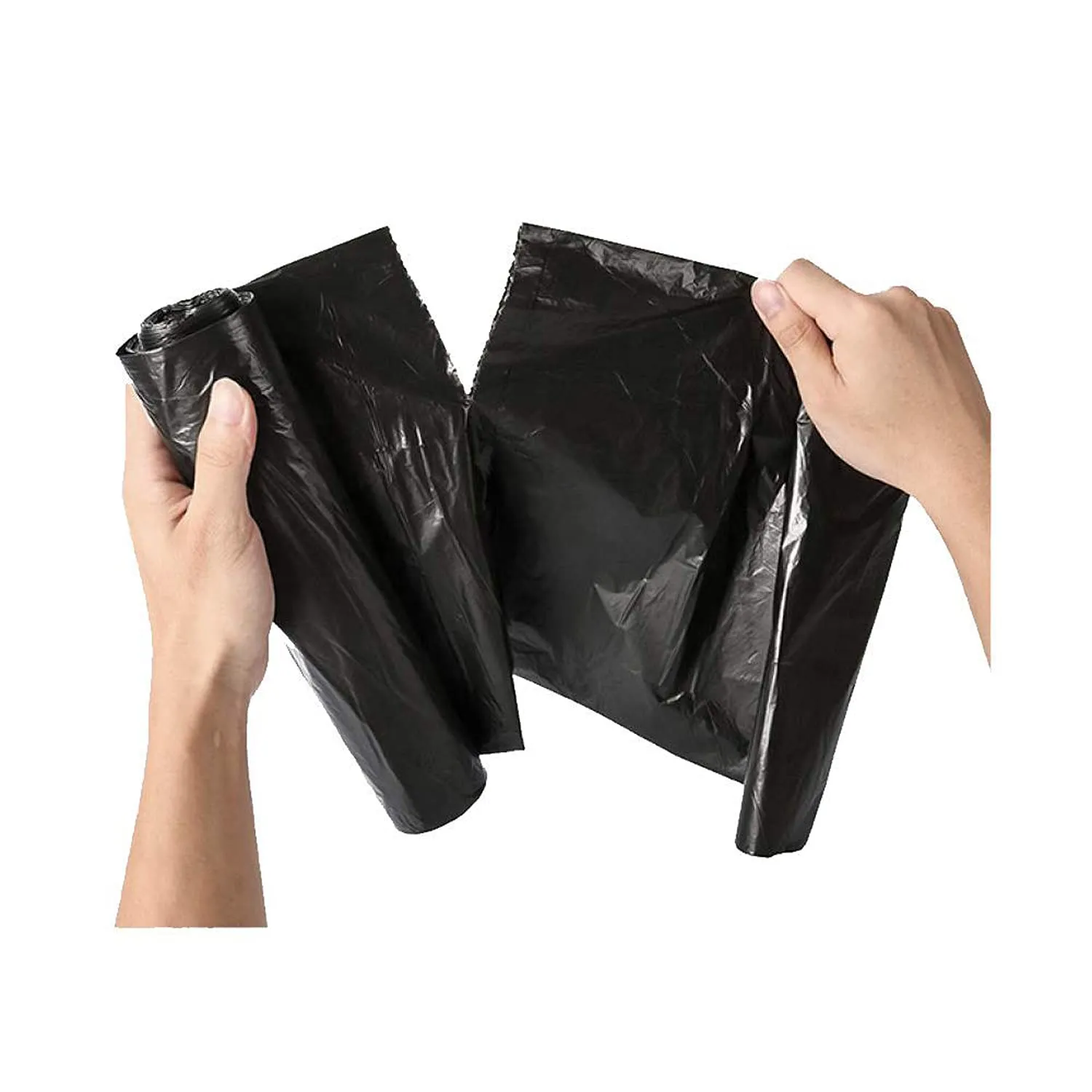 Kuber Industries (Medium) Eco - Friendly Dustbin Bags - (120 Pcs) Leakproof | Odour Free | Strong Garbage Bags - For Trash And Waste - Dustbin Covers For Kitchen And Home | 21 x 19 Inches (Black)